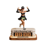 Miles This Year - Personalized Running Interchangeable Plaque