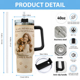 Always By My Side - Personalized Dog Tumbler With Plush Charm