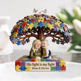 Autism Mom - Personalized Autism Awareness Custom Shaped Acrylic Plaque