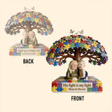 Autism Mom - Personalized Autism Awareness Custom Shaped Acrylic Plaque