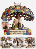 Autism Mom - Personalized Autism Awareness Custom Shaped Acrylic Plaque