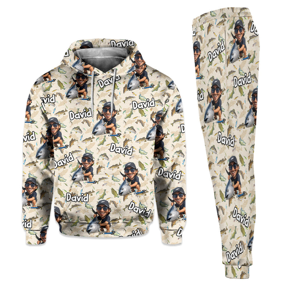 Funny Gift For Fishing Lovers - Personalized Fishing Hoodie and Sweatpants