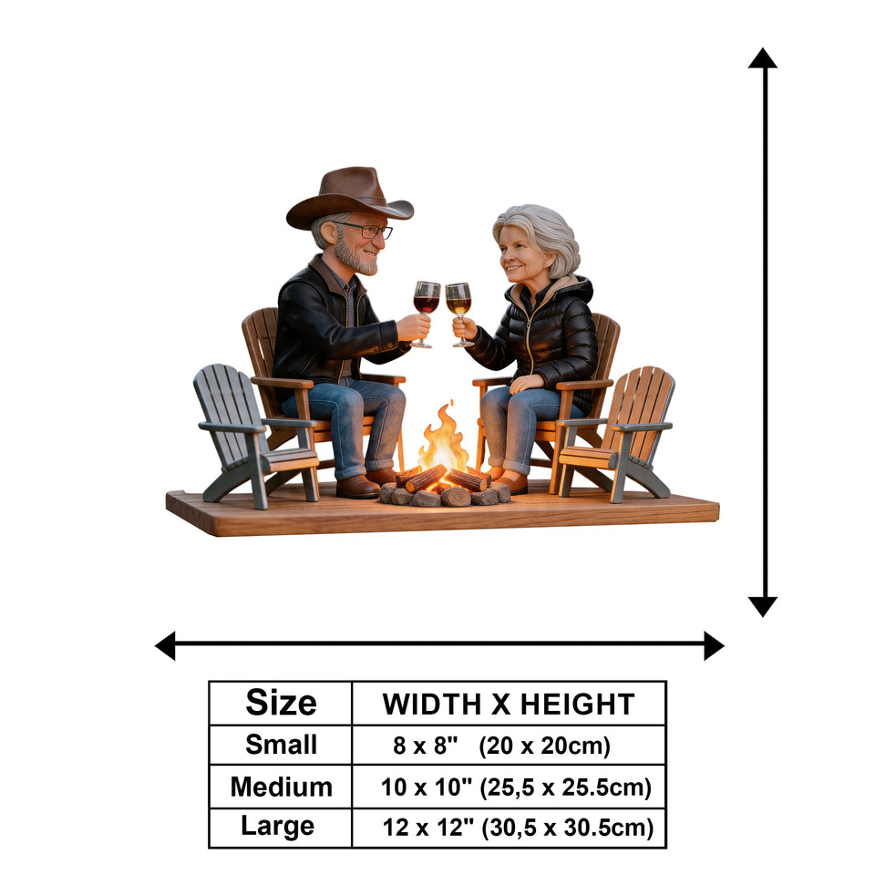 Welcome To Our Campsite - Personalized Camping Wooden Wall Mount Sign