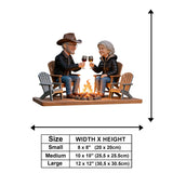 Welcome To Our Campsite - Personalized Camping Wooden Wall Mount Sign