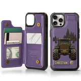 Tractor Ride - Personalized Tractor Wallet Phone Case