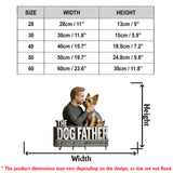 The Dog Father - Personalized Dog Custom Shaped Hanging Rack