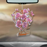 My Garden Gift For Mom, Grandma - Personalized Mother Transparent Car Ornament