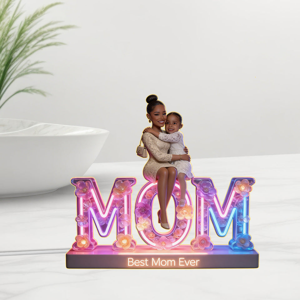 Custom Any Photo - Personalized Mother Acrylic LED Night Light