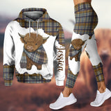 Adorable Highland Cow - Personalized Highland Cow Hoodie and Leggings