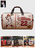 Born to Play Ball - Personalized Baseball Quilted Duffle Bag