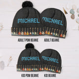 Vintage Guitars - Personalized Guitar Beanie Hat