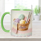 Love Crocheting - Personalized Crocheting Accent Mug & Coaster