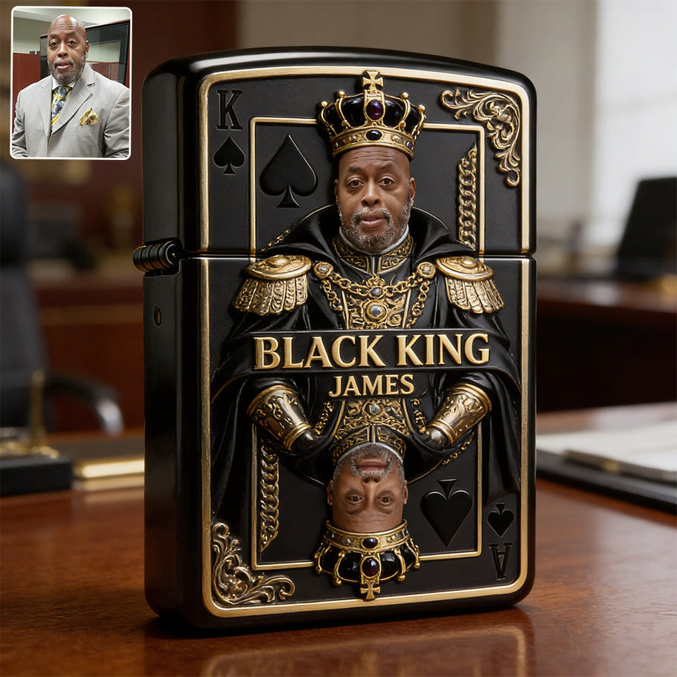 Black King - Personalized African American Lighter