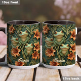 Frog Lovers - Personalized Frog Accent Mug
