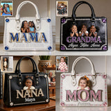 Mother's Day Gift, Custom From Any Photo - Personalized Mother Leather Handbag