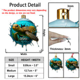 Turtle Family - Personalized Turtle Ornament