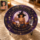 Only Good May Enter Here - Personalized Witch Table Custom Shape