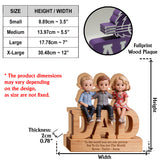 You Are The World - Personalized Father Custom Shaped Wood Plaque