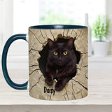 Love Black Cat - Personalized Black Cat Accent Mug