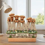 Cute Highland Cow Mama - Personalized Mother Custom Shaped Acrylic Plaque