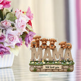 Cute Highland Cow Mama - Personalized Mother Custom Shaped Acrylic Plaque