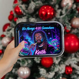 Custom Rolling Tray & Lighter Set From Any Photo - Personalized Weed Catch-All Tray With Lighter