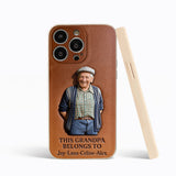 Together Always Case - Personalized Grandpa 3D Embossed Leather Phone Case