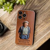 Together Always Case - Personalized Grandpa 3D Embossed Leather Phone Case