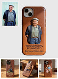 Together Always Case - Personalized Grandpa 3D Embossed Leather Phone Case
