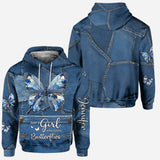 Just A Girl Who Loves Butterflies - Personalized Butterfly Hoodie and Leggings