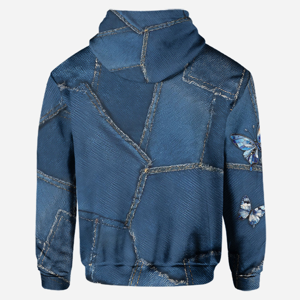 Just A Girl Who Loves Butterflies - Personalized Butterfly Hoodie and Leggings