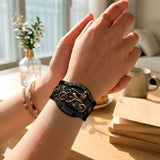 Ride Or Die - Personalized Biker Shaped Cuff Bracelet