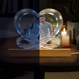 God Blessed The Broken Road - Personalized Couple Shaped Led Night Light