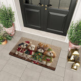 Christmas Dog - Personalized Dog Non-Slip Tufted Rug