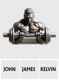 No Pain No Gain - Personalized Fitness Custom Shaped Key Rack