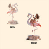 Don't Ask Me Why I'm Crazy - Personalized Flamingo Custom Shaped Acrylic Plaque