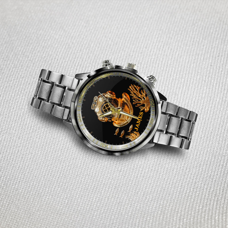 Love Scuba Diving - Personalized Scuba Diving Hand Watch