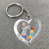 Autism Letter - Personalized Autism Awareness Keychain