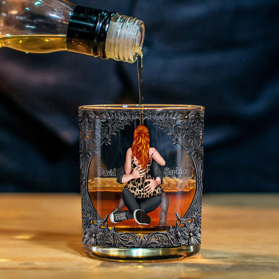 I Promise To Always Be By Your Side - Personalized Couple Whiskey Glass