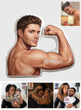 Funny Gift For Couple - Personalized Spicy Couple Premium Faux Fur Pillow