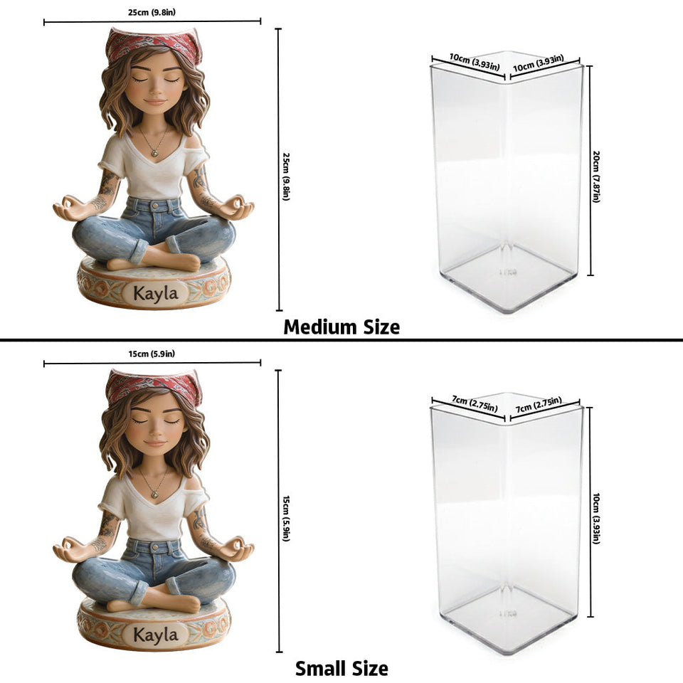 Zen Garden - Where Peace Grows - Personalized Hippie Acrylic Pot