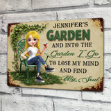 And Into The Garden I Go To Lose My Mind And Find My Soul - Personalized Graduation Rectangle Metal Sign