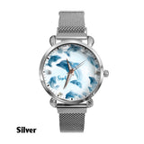 Glassy Dolphin - Personalized Dolphin Women Hand Watch
