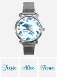 Glassy Dolphin - Personalized Dolphin Women Hand Watch