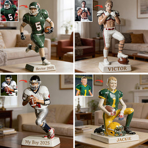 Custom From Any Photo - Personalized Football Custom Shaped Acrylic Plaque