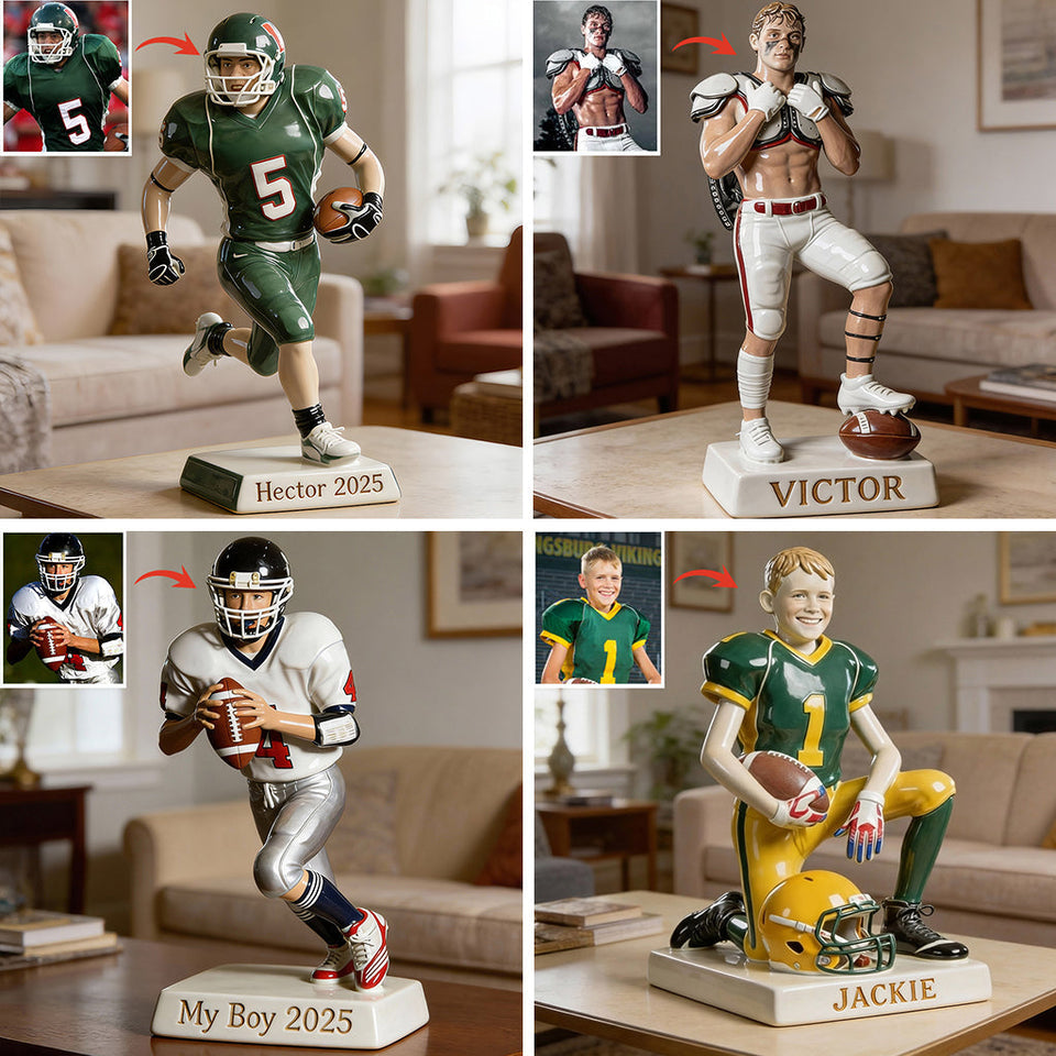 Custom From Any Photo - Personalized Football Custom Shaped Acrylic Plaque