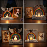 Your Light Will Always Shine In My Heart - Personalized Dog Candle Holder Sign