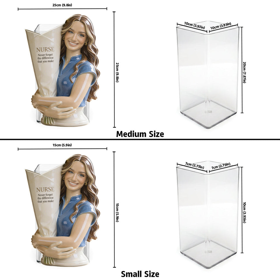 Custom Any Photo - Personalized Nurse Acrylic Pot
