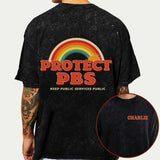 Keep Public Service Public - Personalized LGBT Support Wash T-Shirt