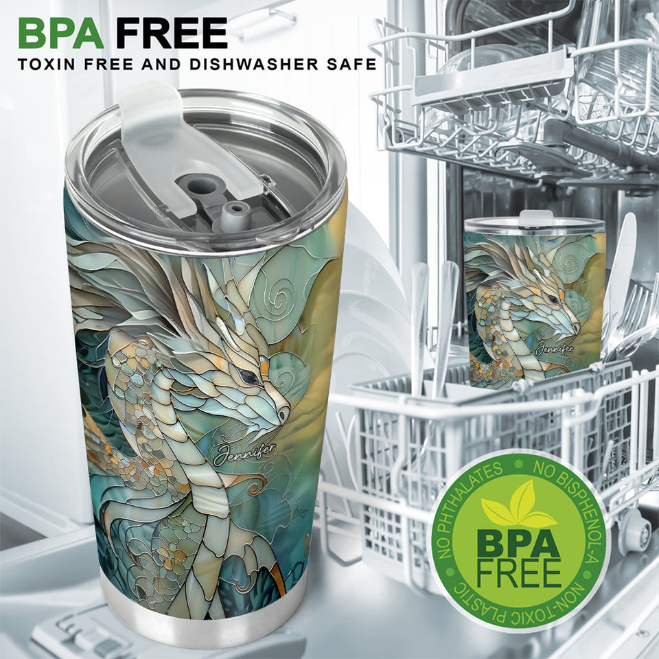 Love Dragons - Personalized Dragon Tumbler